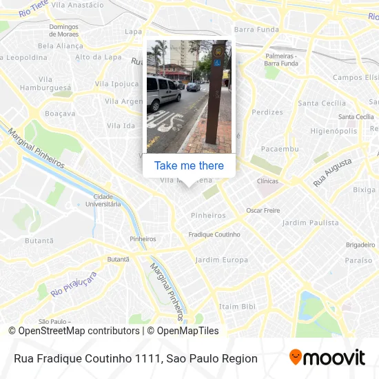 Rua Fradique Coutinho 1111 map