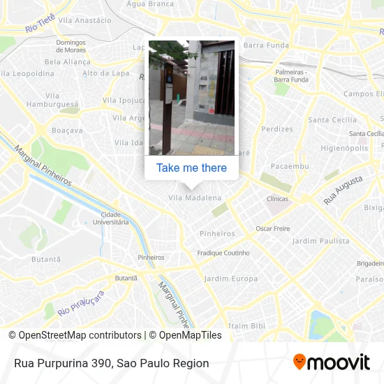 Rua Purpurina 390 map
