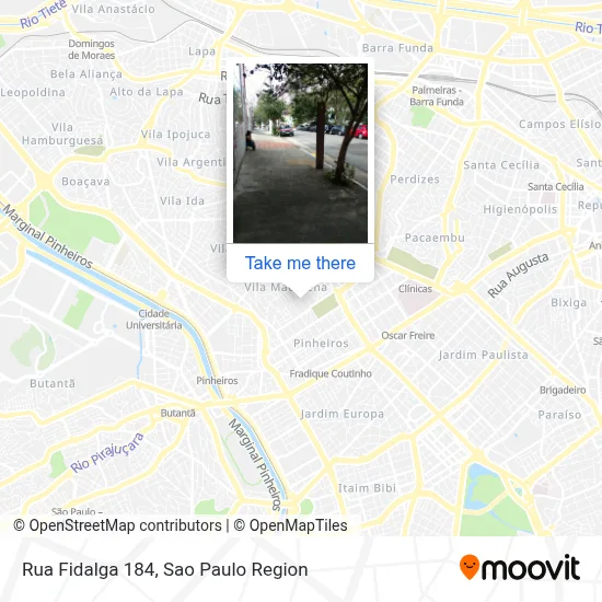 Rua Fidalga 184 map