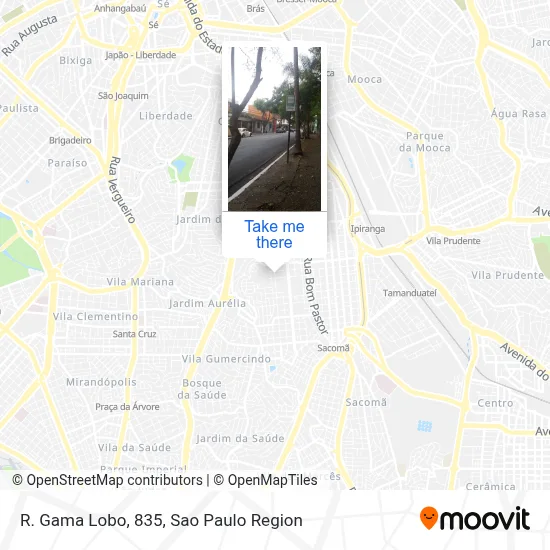 R. Gama Lobo, 835 map