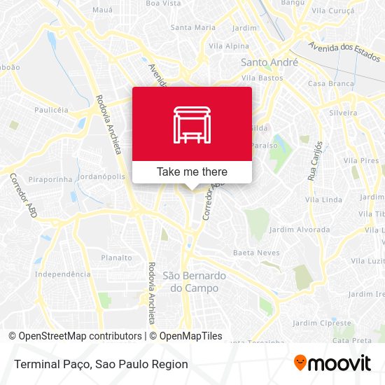 Terminal Paço map