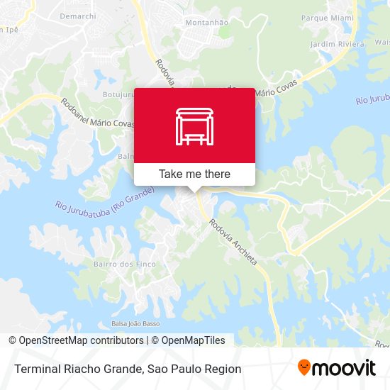 Terminal Riacho Grande map