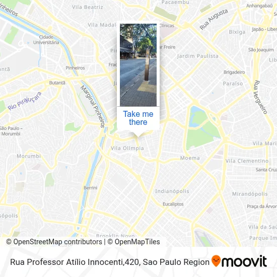 Rua Professor Atílio Innocenti,420 map