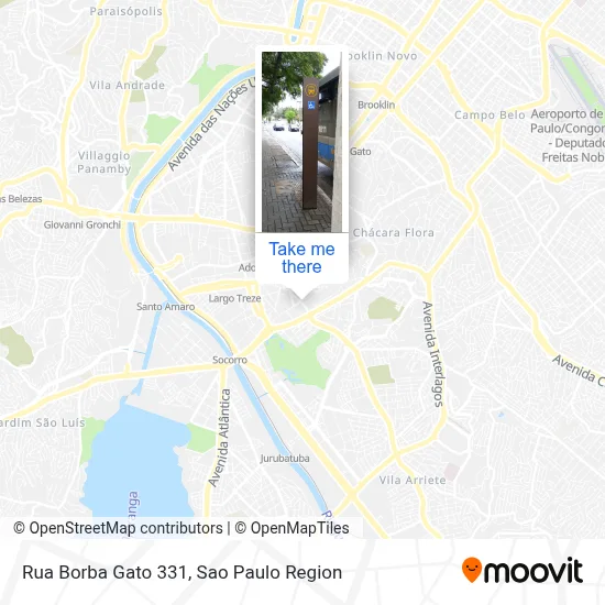 Rua Borba Gato 331 map