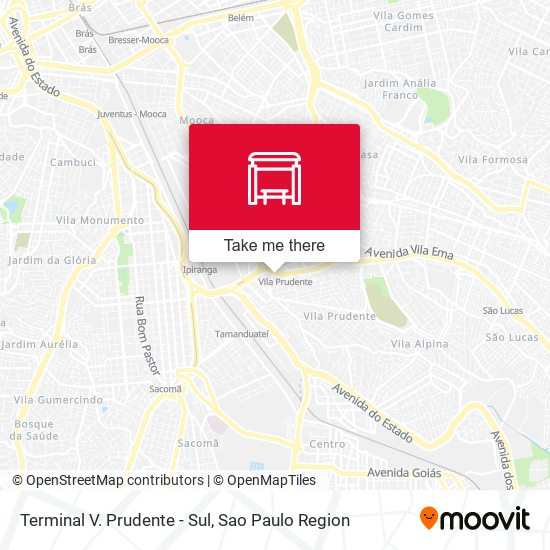 Mapa Terminal V. Prudente - Sul