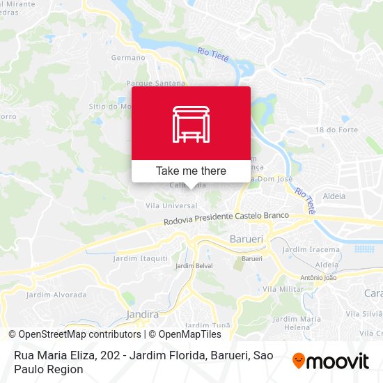 Rua Maria Eliza, 202 - Jardim Florida, Barueri map