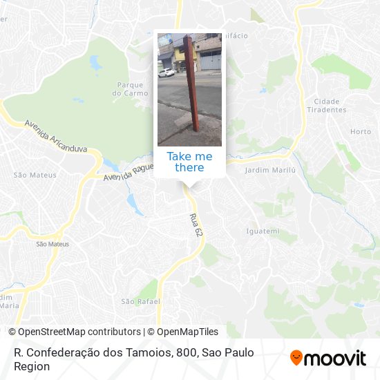 R. Confederação dos Tamoios, 800 map