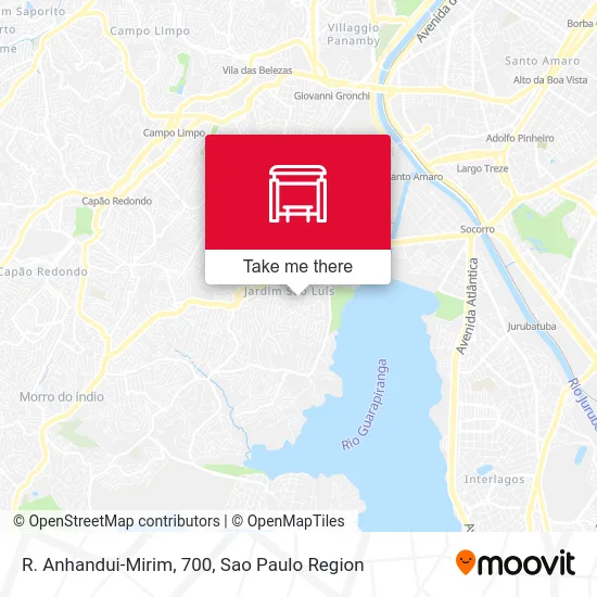 R. Anhandui-Mirim, 700 map