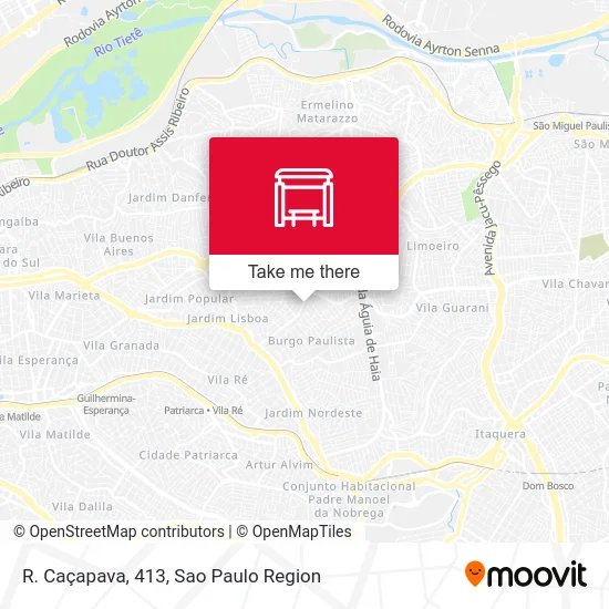 R. Caçapava, 413 map