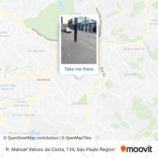 R. Manuel Veloso da Costa, 134 map