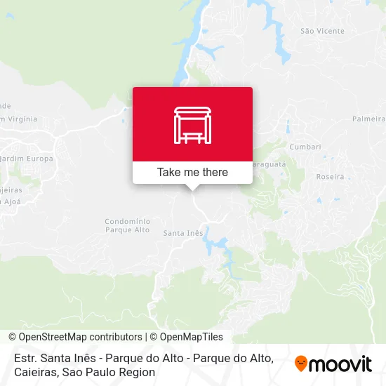 Estr. Santa Inês - Parque do Alto - Parque do Alto, Caieiras map