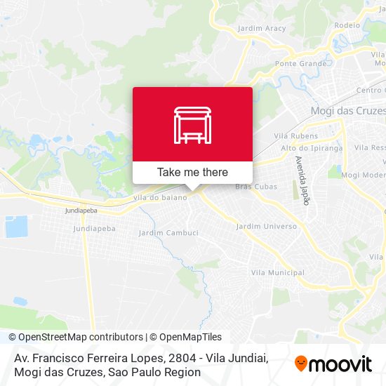 Av. Francisco Ferreira Lopes, 2804 - Vila Jundiai, Mogi das Cruzes map