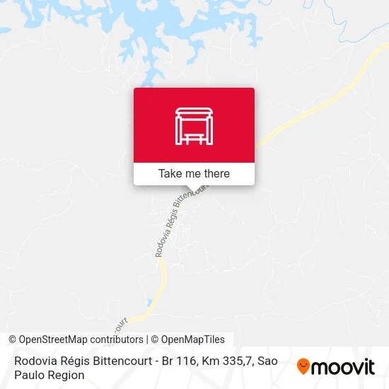 Rodovia Régis Bittencourt - Br 116, Km 335,7 map