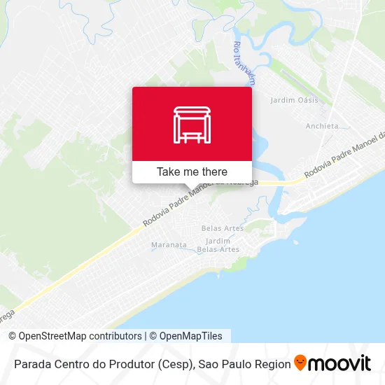 Parada Centro do Produtor (Cesp) map