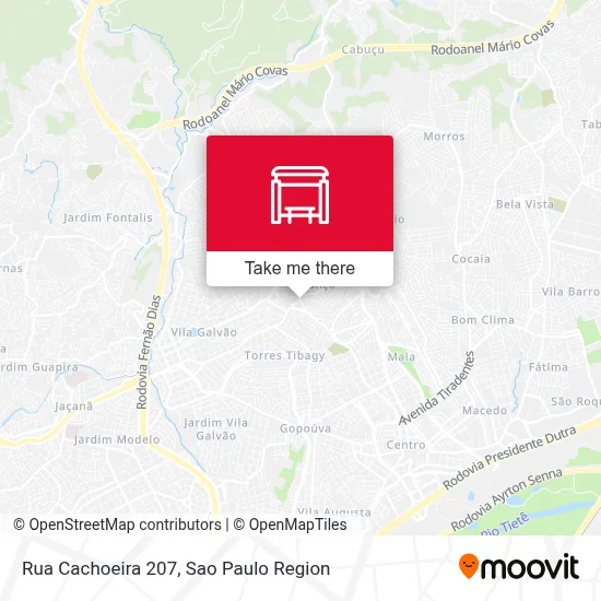 Rua Cachoeira 207 map