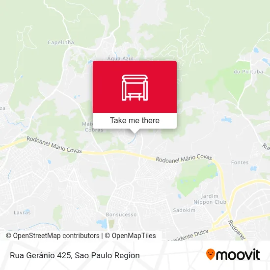 Rua Gerânio 425 map