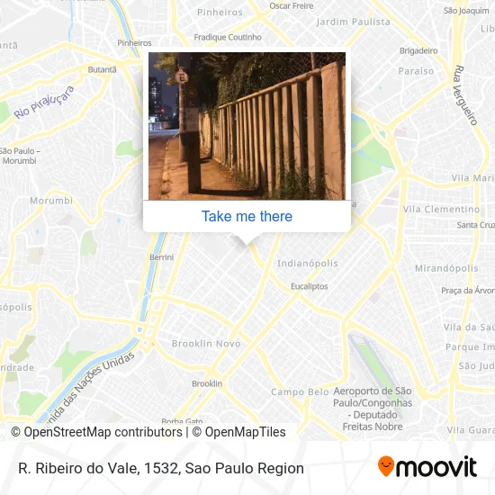 R. Ribeiro do Vale, 1532 map