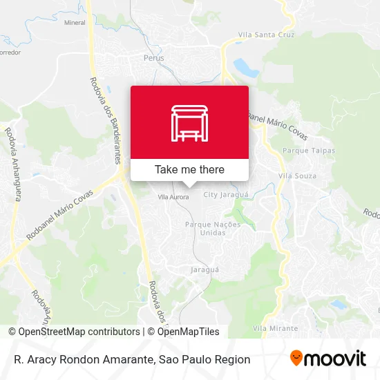 R. Aracy Rondon Amarante map