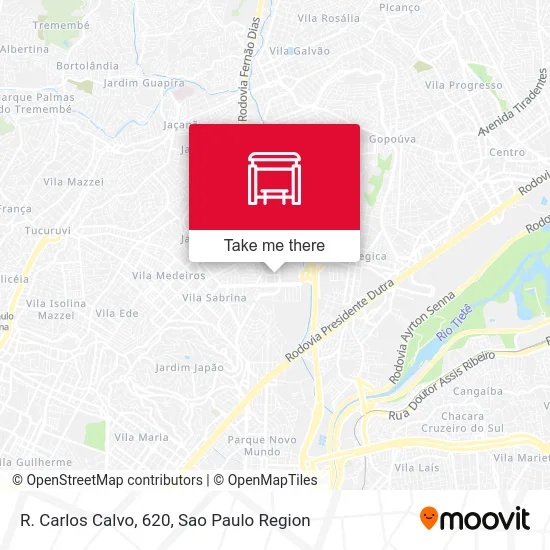 R. Carlos Calvo, 620 map