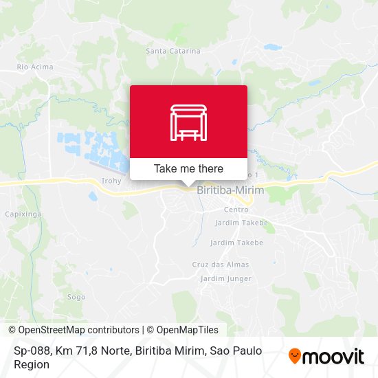 Sp-088, Km 71,8 Norte, Biritiba Mirim map