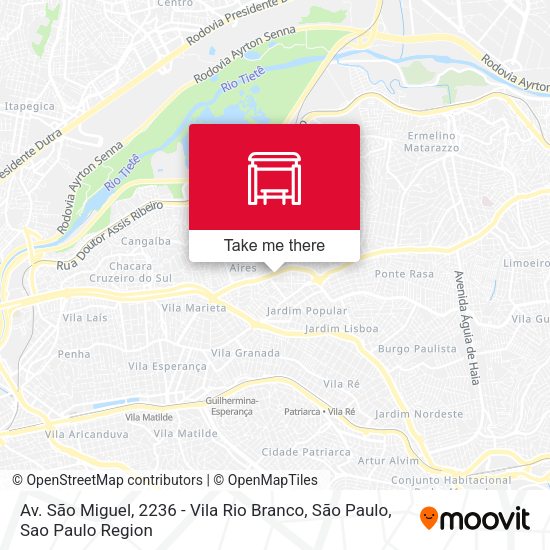 Av. São Miguel, 2236 - Vila Rio Branco, São Paulo map