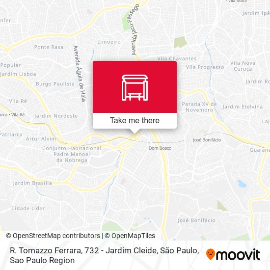 Mapa R. Tomazzo Ferrara, 732 - Jardim Cleide, São Paulo