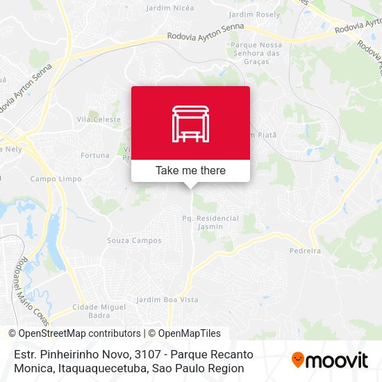 Estr. Pinheirinho Novo, 3107 - Parque Recanto Monica, Itaquaquecetuba map