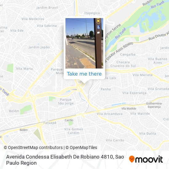 Mapa Avenida Condessa Elisabeth De Robiano 4810