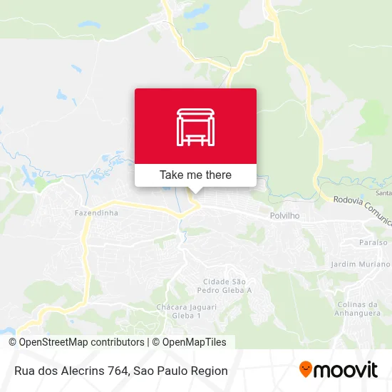 Rua dos Alecrins 764 map