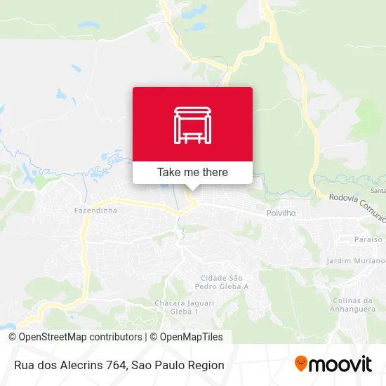 Rua dos Alecrins 764 map