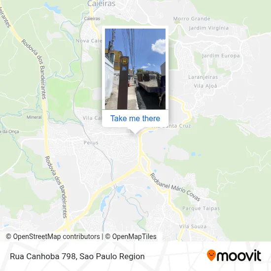 Rua Canhoba 798 map