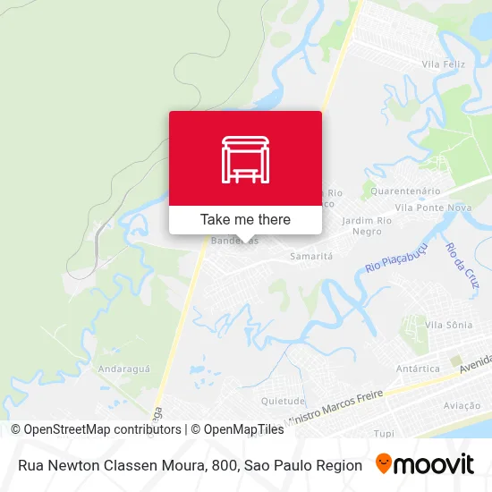 Rua Newton Classen Moura, 800 map