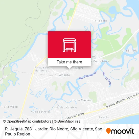 R. Jequié, 788 - Jardim Rio Negro, São Vicente map