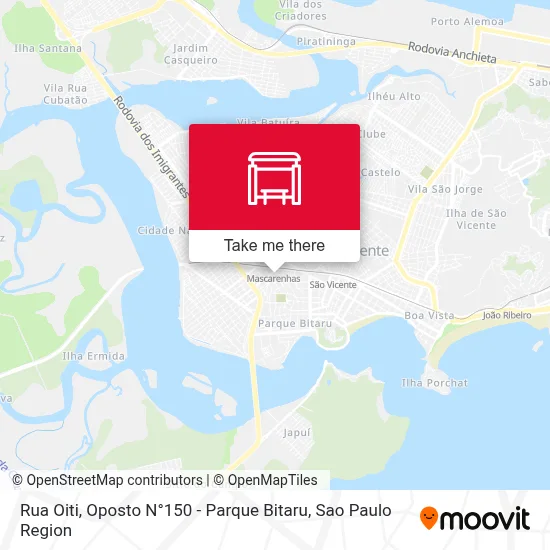 Rua Oiti, Oposto N°150 - Parque Bitaru map