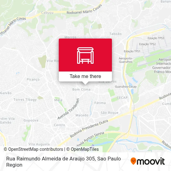 Rua Raimundo Almeida de Araújo 305 map