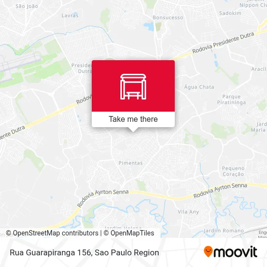 Rua Guarapiranga 156 map