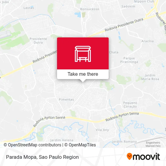 Parada Mopa map
