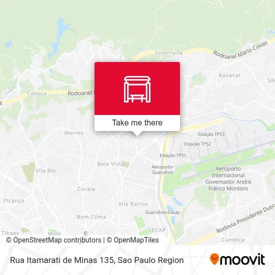 Rua Itamarati de Minas 135 map