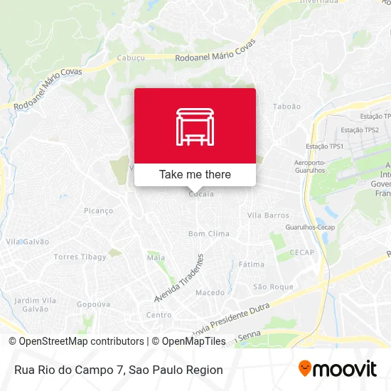 Rua Rio do Campo 7 map