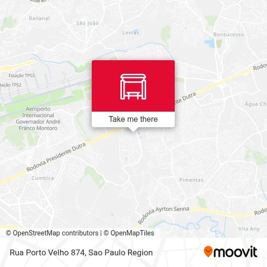 Rua Porto Velho 874 map