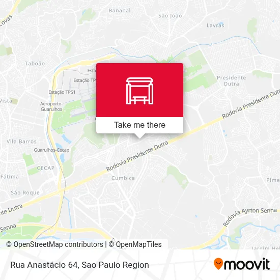 Rua Anastácio 64 map