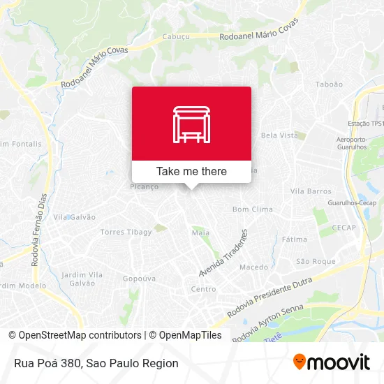 Rua Poá 380 map