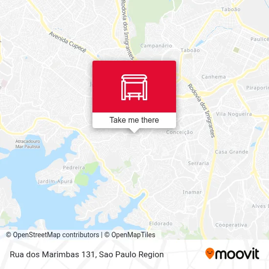Rua dos Marimbas 131 map