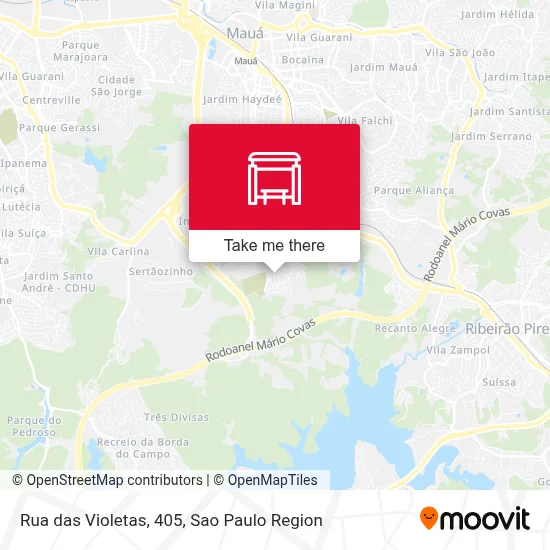 Rua das Violetas, 405 map
