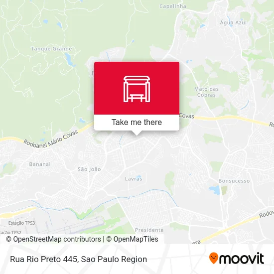 Rua Rio Preto 445 map