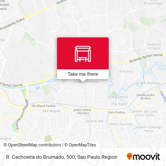 R. Cachoeira do Brumado, 500 map