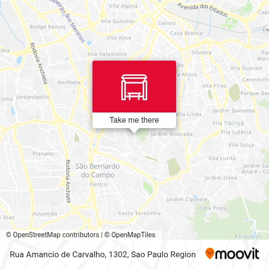 Rua Amancio de Carvalho, 1302 map