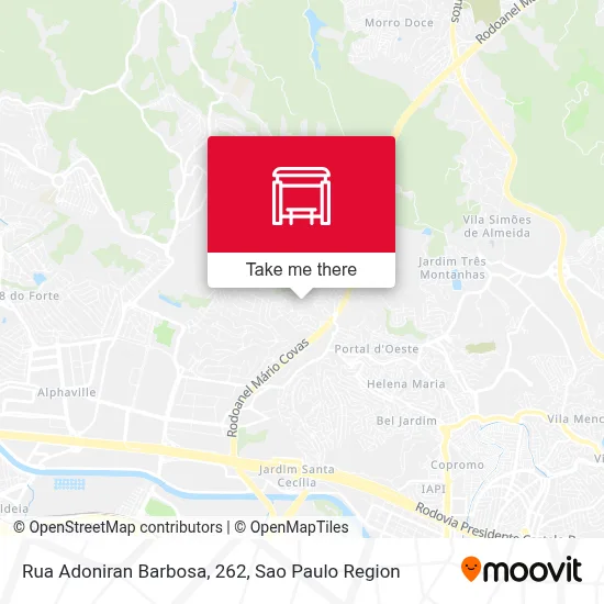 Rua Adoniran Barbosa, 262 map