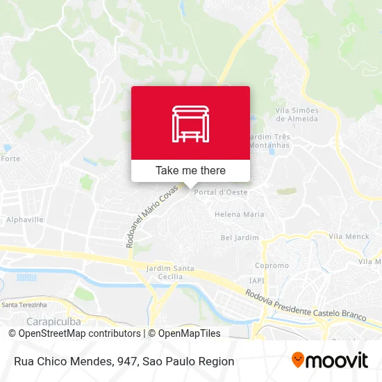 Rua Chico Mendes, 947 map
