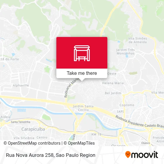 Rua Nova Aurora 258 map